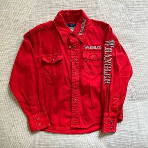 Vintage boys wrangler button up